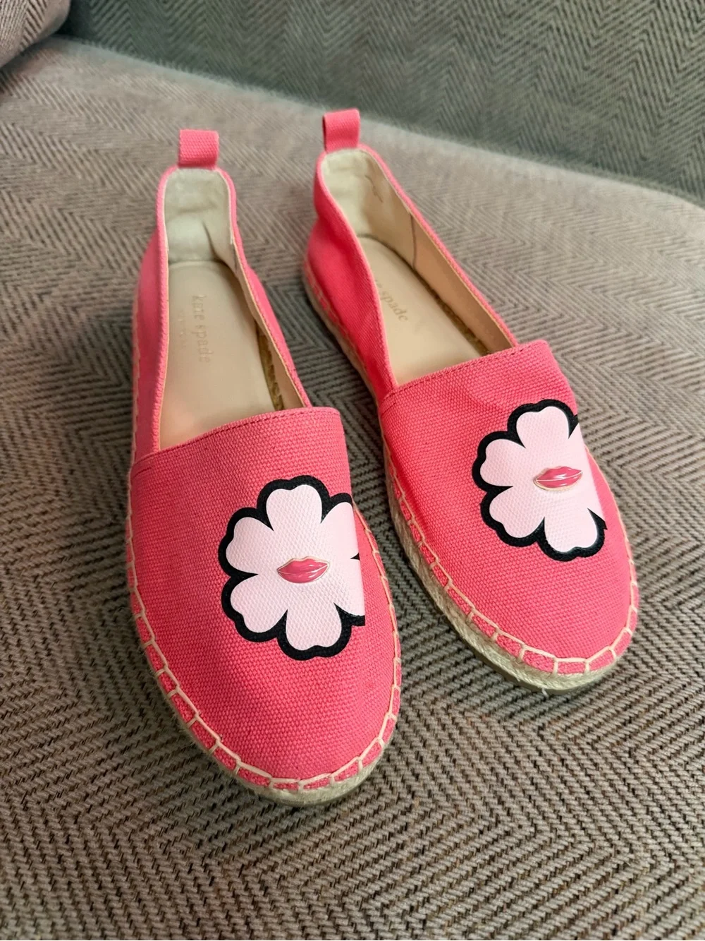 Kate Spade Pink Gavyn Espadrille Flats